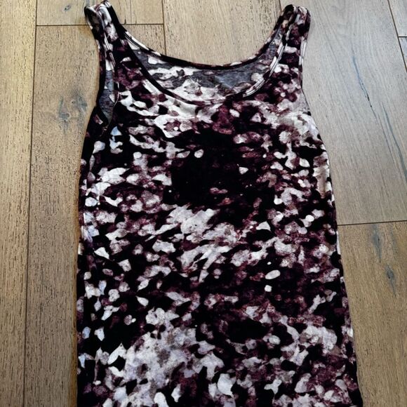 Mossimo Floral Top Purple Boho Size Small - Picture 3 of 4